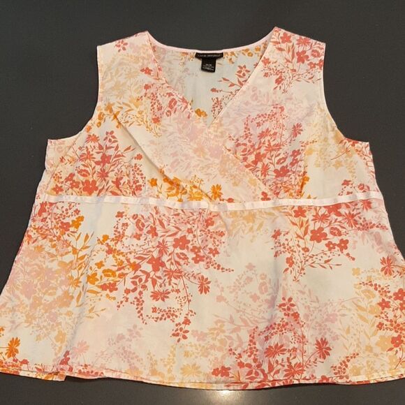 Lane Bryant sz 14/16 sleeveless crossover bodice top - Picture 1 of 6